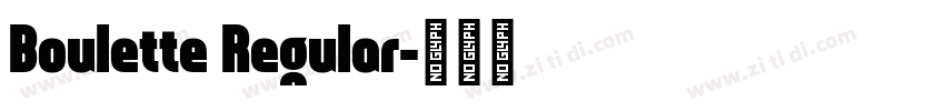 Boulette Regular字体转换